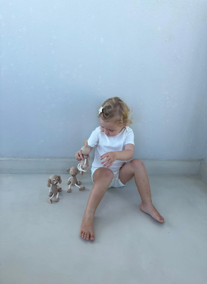  ميكو كيدز Panda Short Sleeve Bodysuit