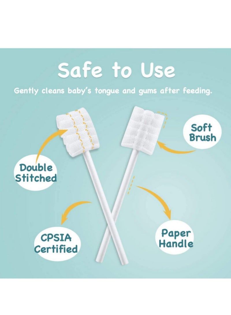 30pcs/box Baby Oral Cleaner Infant Toothbrush Disposable Tongue Coating Gauze Cotton Swab Newborn Oral Care Tool Baby Supplies - Image 5