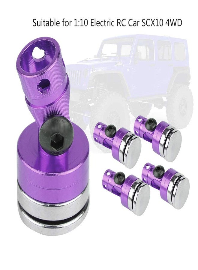 Liyeehao RC Magnetic Body Post, 4Pcs Stealth Model Car Body Post Mount Body Body Mount, RC Vehicle Accessories for SCX10 4WD 1:10(Purple) - Image 3