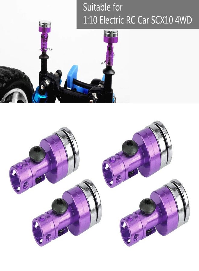 Liyeehao RC Magnetic Body Post, 4Pcs Stealth Model Car Body Post Mount Body Body Mount, RC Vehicle Accessories for SCX10 4WD 1:10(Purple) - Image 2