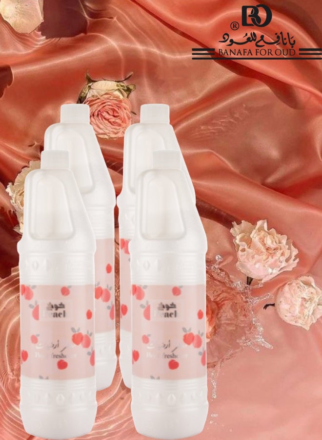 Banafa 4 Pieces Peach Floor Freshener - Image 1