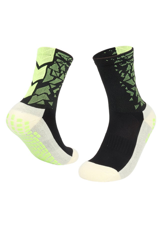 Adult Colorful Anti-slip Sports Socks Thick Towel Bottom Sweat-absorbing Breathable Training Socks 16cm