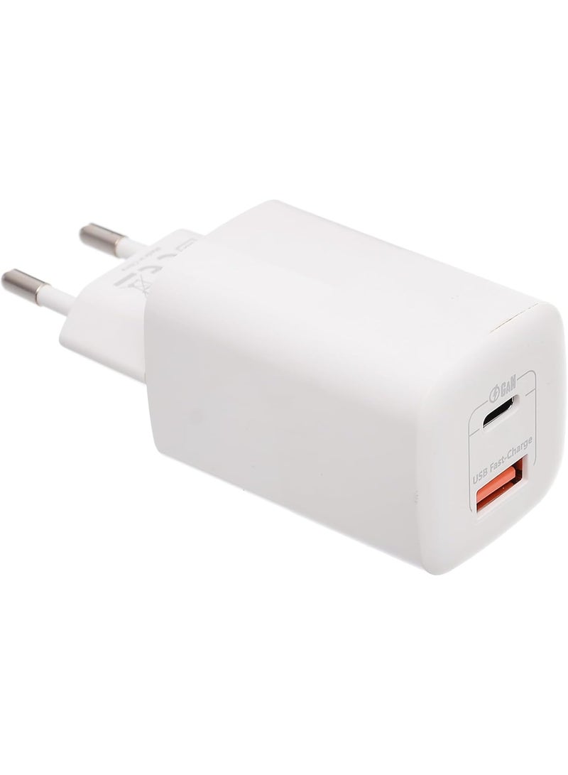 جي باور شاحن USB مزدوج G-Power GP-C7 بقوة 65 وات (USB-A وUsb-C) Qualcomm Quick Charge 3.0 متوافق مع MacBook Pro وiPad وGalaxy وPixel وiPhone والمزيد - أبيض - Image 4