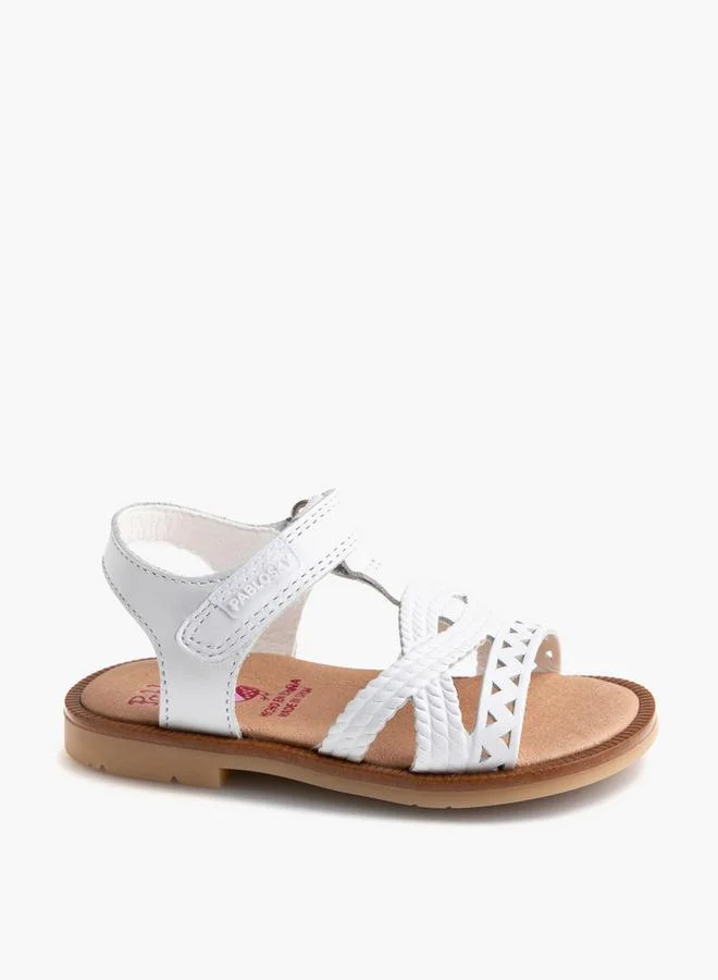 Pablosky Girls' Sandals with Hook and Loop Closure - 056400