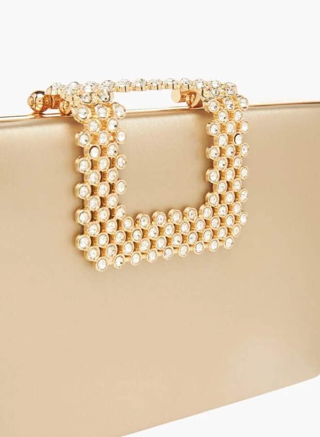 فلورا بيلا من شو إكسبرس Women's Embellished Clutch with Chain Strap