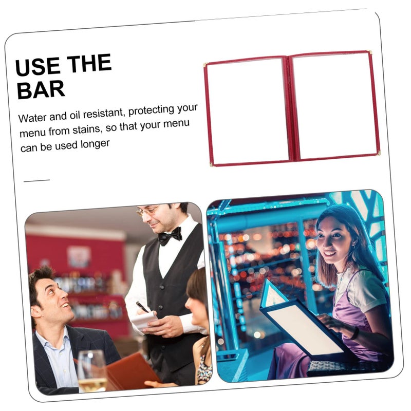 Clear PVC Menu Cover Holder With Price List For Restaurant Cafe Hotel Shop - Image 4
