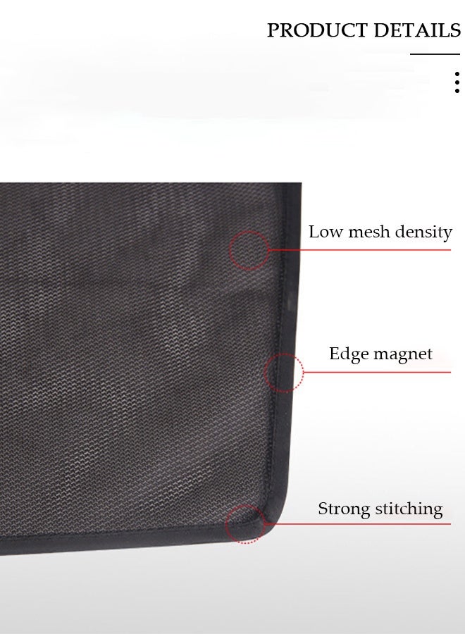 DUNISO 4-Piece Car Magnetic Window Sunshade for Side Window Front and Rear Windshield UV Rays Sun Visor Protector, Heat Blocker Visor Keep Car Cool - Image 4