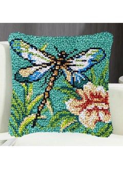 Latch Hook Kits Pillow Case Embroidery Carpet Set Needlework Pillow Cover Sofa Cushion Cover DIY Latch Hook Craft Kits for Kids Beginners