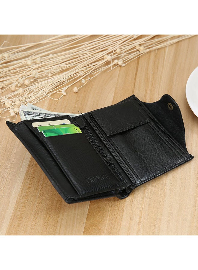 NIBEMINENT Leather Multifunction Wallet Black - Image 4