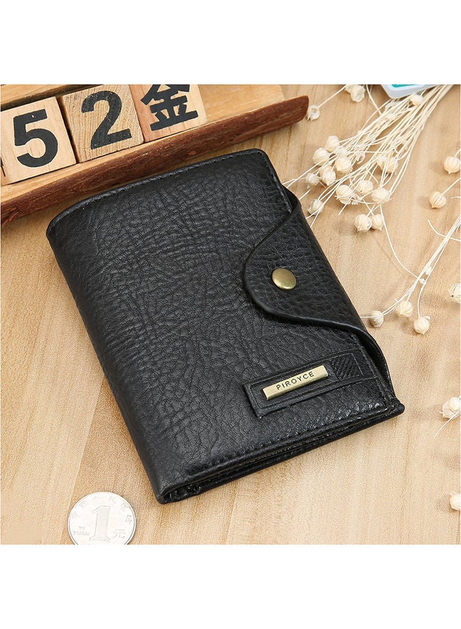 NIBEMINENT Leather Multifunction Wallet Black - Image 2