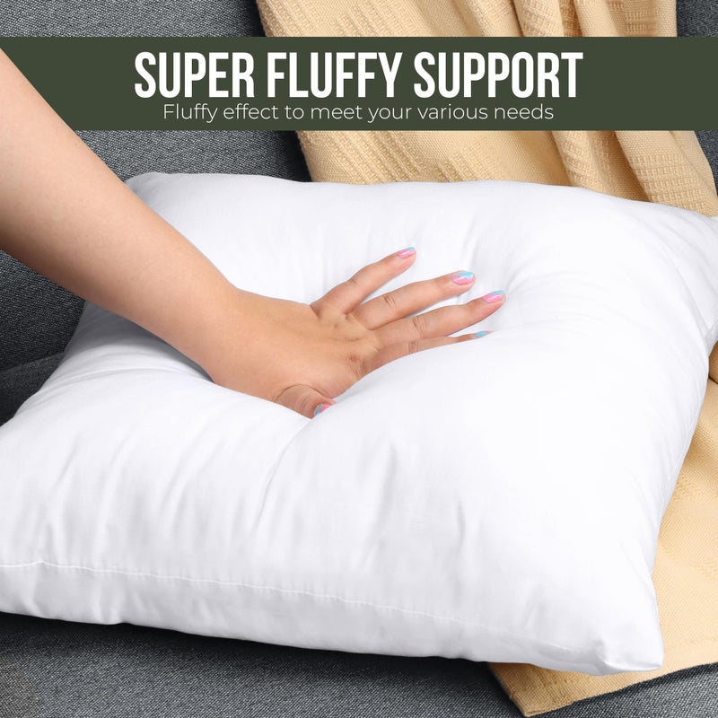 Utopia Bedding Decorative Throw Pillow Insert (14 x 14 Inches  White) - Set of 1  Ideal for Sofa  Couch  and Bed - Image 5
