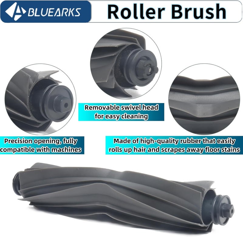 Bluearks 19 قطعة غيار لـ دريم L10S Ultra، مجموعة ملحقات مكنسة دريم L10s Ultra، فرشاة رئيسية واحدة، 2 مرشحات HEPA، 4 وسادات مسح، 6 أكياس غبار، 6 فرش جانبية، BL-L20 - Image 3