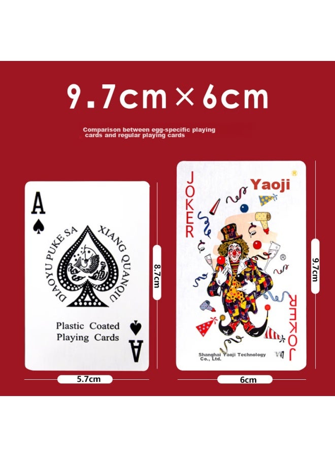 YAOJI Yaoji Guandan Special Playing Cards 2202, Durable And Thick Poker Cards, Texas Hold'em And Doudizhu Poker, 10 Decks - Image 5