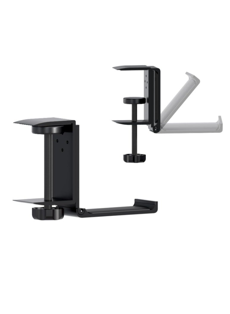 MMOBIEL Under Desk Headphone Stand – Foldable Adjustable Headset Holder – Gaming Headset Stand with Mount & Clamp - Image 3