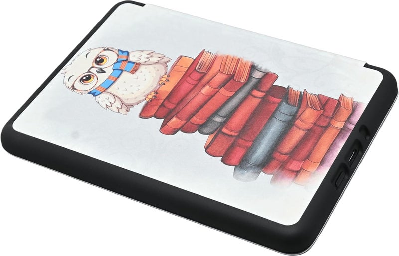 حافظة YHB لجهاز Kindle Paperwhite بحجم 6.8 بوصة (الجيل الحادي عشر – 2021) وإصدار Kindle Paperwhite Signature Edition، مزودة بغطاء واقي من الصدمات مصنوع من جلد PU ناعم (مع رسمة بومة لطيفة سحرية) - Image 4
