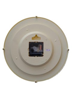 Ajanta Ajanta Abstract Plastic Quartz Round Plastic Analog Wall Clock (28 Cm X 3.5 Cm X 28 Cm, Ivory)  - Image 4