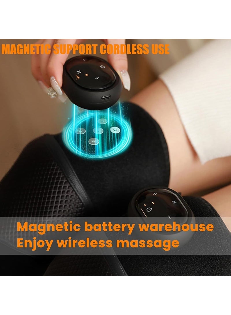 جهاز تدليك الركبة ، مدلك متعدد الوظائف بخمسة اوضاع تسخين وثلاثة اوضاع للتدليك، يخفف من الام المفاصل - Image 2