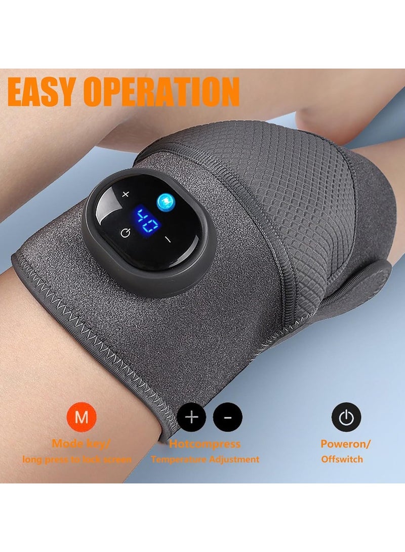 جهاز تدليك الركبة ، مدلك متعدد الوظائف بخمسة اوضاع تسخين وثلاثة اوضاع للتدليك، يخفف من الام المفاصل - Image 3