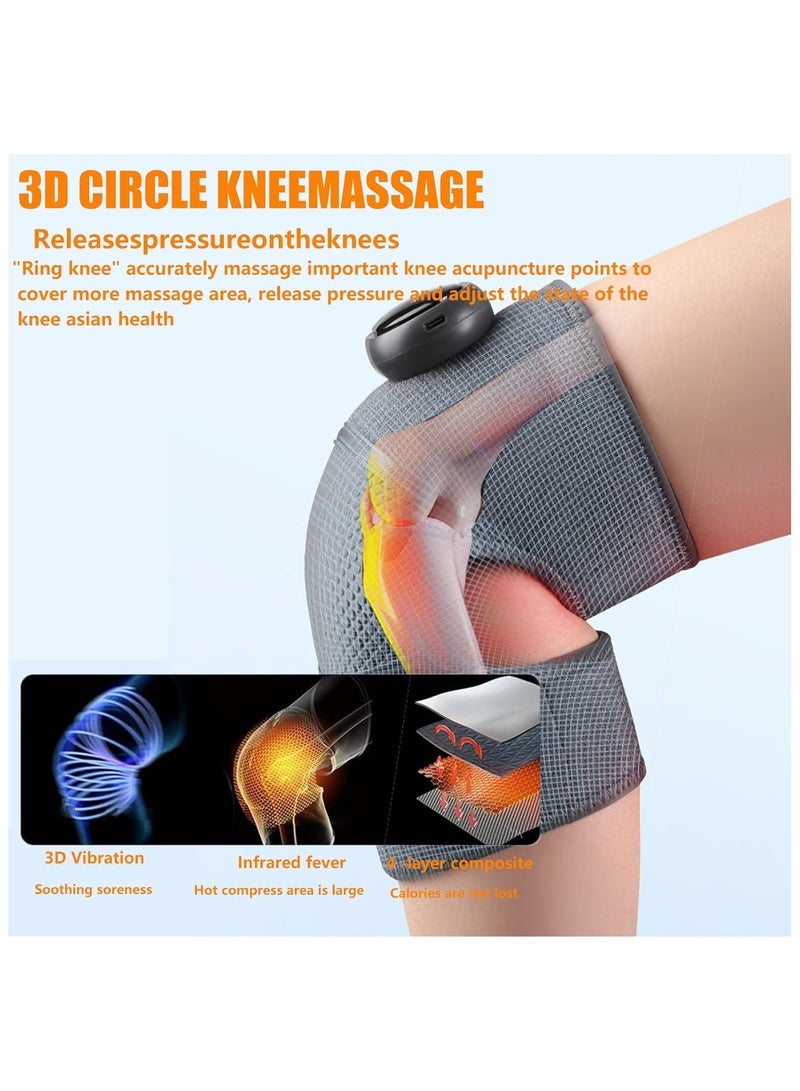 جهاز تدليك الركبة ، مدلك متعدد الوظائف بخمسة اوضاع تسخين وثلاثة اوضاع للتدليك، يخفف من الام المفاصل - Image 5