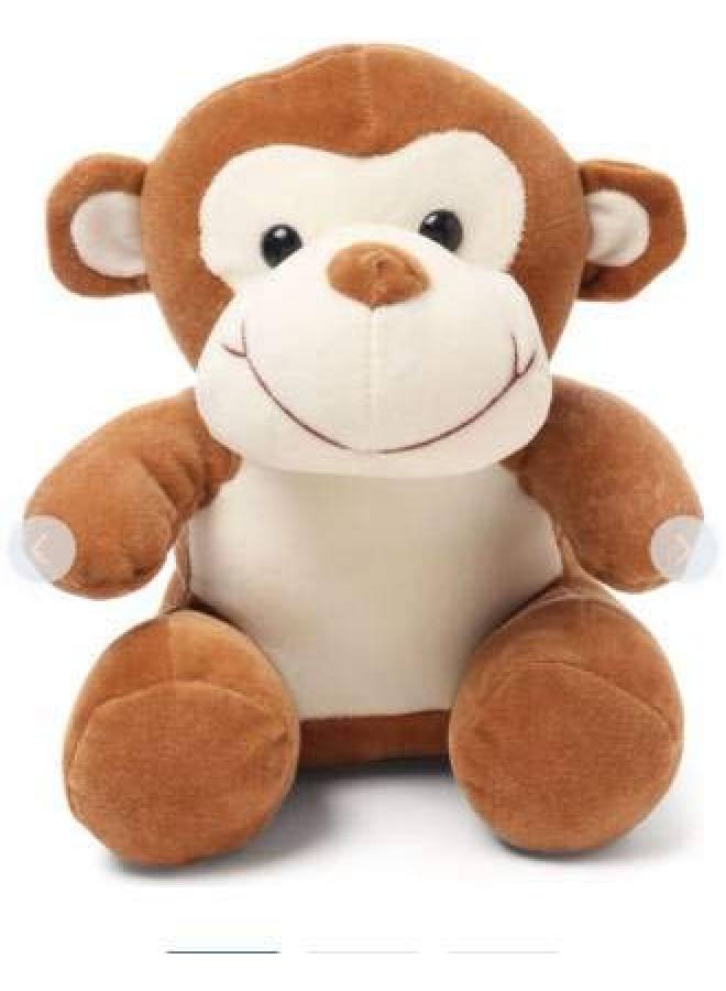 Babique Monkey Stuffed Soft Toy Plush For Kids Baby Boy Girl Birthday (Brown 28 Cm) - Image 2