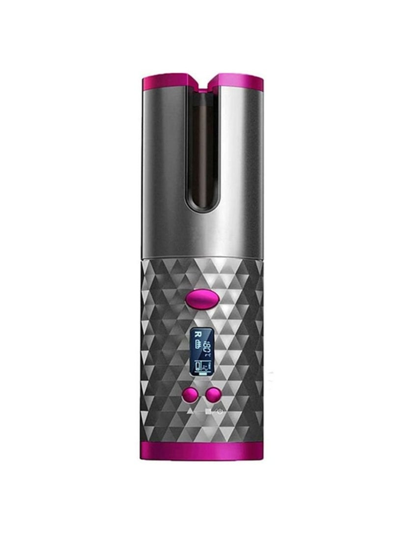 RollsTimi  Rechargeable Automatic Hair Curler Grey/Pink  - Image 1