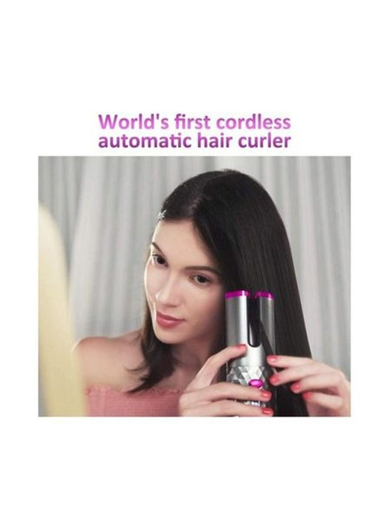 RollsTimi  Rechargeable Automatic Hair Curler Grey/Pink  - Image 5
