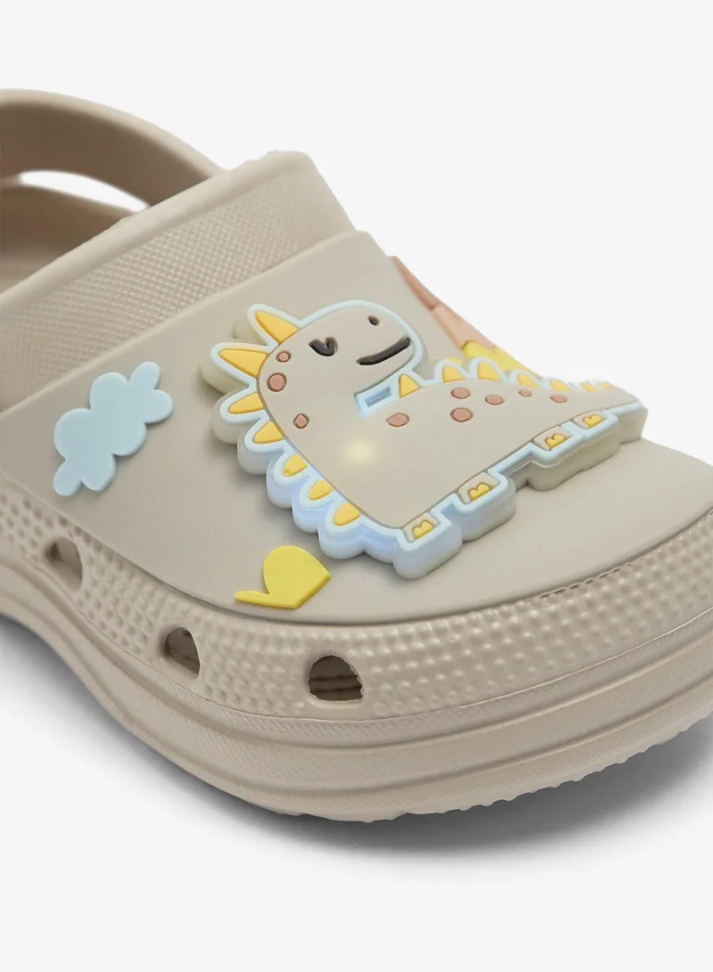 ماتلان Kids Stone Dino Light Up Clog