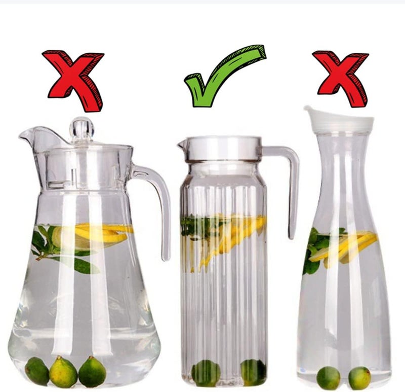 BaiHui Glass Water Pitcher Lids Food Grade Plastic Anti-Dust Splash Resistant Stoppers Covers for Water Jug Glass Bistro Pitcher 2 pieces(White) - Image 5