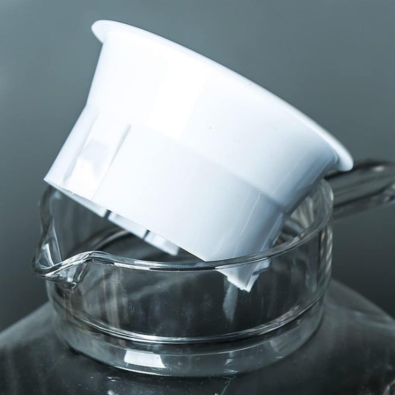 BaiHui Glass Water Pitcher Lids Food Grade Plastic Anti-Dust Splash Resistant Stoppers Covers for Water Jug Glass Bistro Pitcher 2 pieces(White) - Image 4