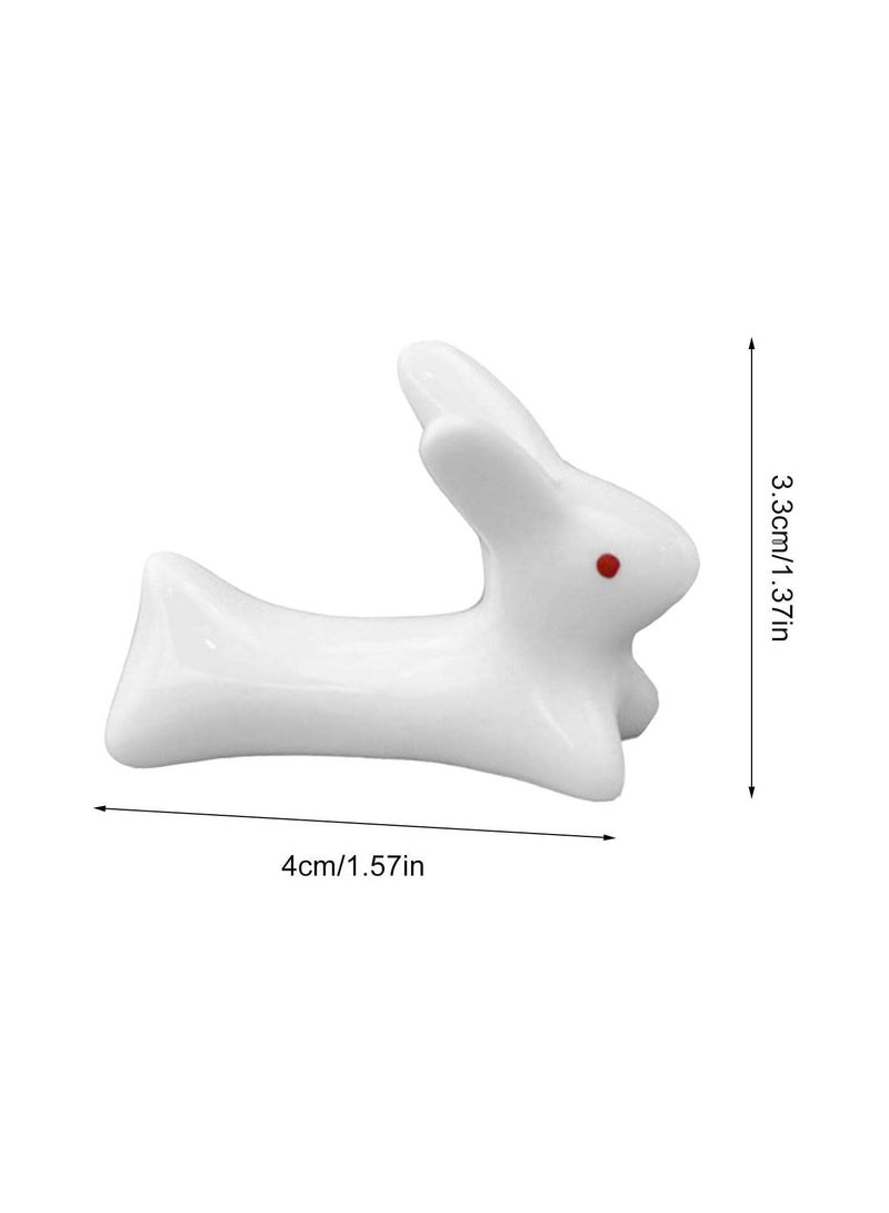 GGOOT Chopstick Holder - Spoon Chopsticks Rest Holder - Chopsticks Rest Dinner Spoon Stand for and Fork, Valentine's Day Present (White) - Image 4