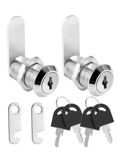 SANMUGEED 30mm 2 Pack Security Mailbox Lock Cylinder Cam Lock Key Lock Box Post Box Lock with 4 Key Security Locks for Mailbox Drawer Cupboard Cabinet Furniture Door  - Image 1