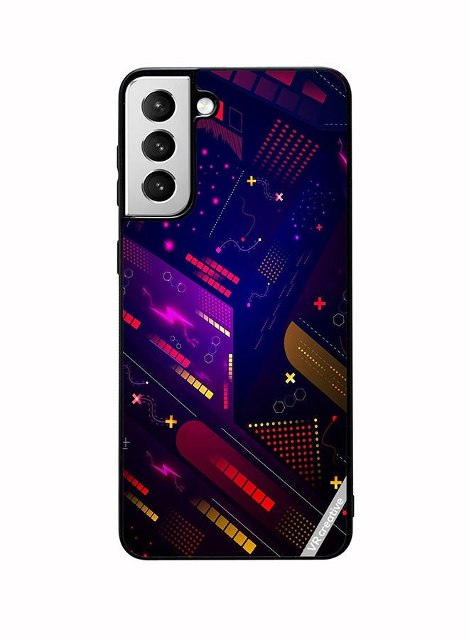 VR CREATIVE Protective Case Cover For Samsung Galaxy S22 5G Abstract Design Multicolour - Image 1