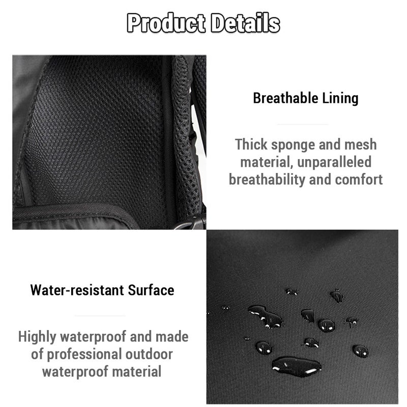 Pet Carrier Backpack for Dogs Water-Resistant Adjustable Comfortable Convenient Suitable for Medium and Small Dogs Dog Travel Bag Dog Bags Pet Carrier Dog Backpack Carrier Dog Front - Image 4