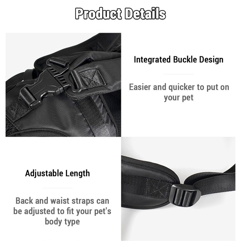 Pet Carrier Backpack for Dogs Water-Resistant Adjustable Comfortable Convenient Suitable for Medium and Small Dogs Dog Travel Bag Dog Bags Pet Carrier Dog Backpack Carrier Dog Front - Image 3