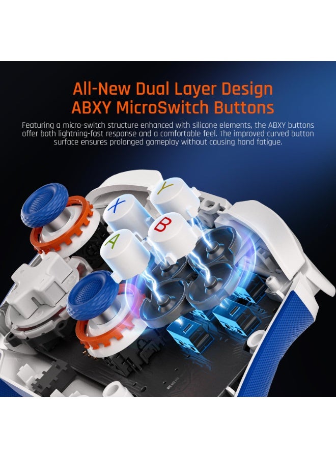 BIGBIG WON BLITZ2 Controller Wireless/Wired Connectivity 2000Hz Polling Rate, 16 Mechanical Switch Buttons, 0.0005 Seconds Ultra Low Latency, 360° Silicone Grip - Image 4