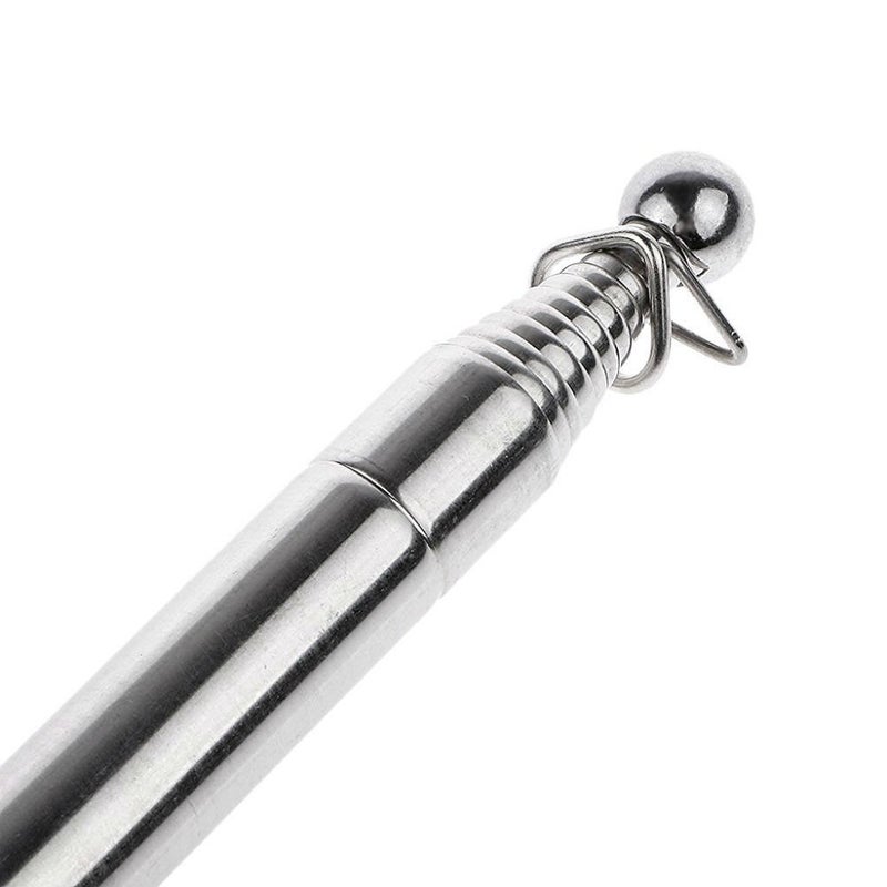 AKOAK عمود قابل للطي محمول 79" من الفولاذ المقاوم للصدأ مع علم بانر مرشد سياحي مع مقبض قبضة إسفنجي غير قابل للانزلاق أسود + أخضر - Image 1