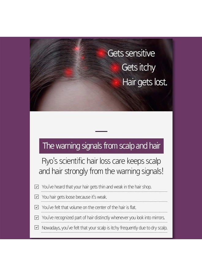 RYO Hair Strength Expert Care Shampoo for Senisitive Scalp, Hypoallergenic Cleansing, Soothing Care, Relieving Itchiness for Dryness and Smelly Scalp, Strengthening for Thinning Hair, 13.53 Fl Oz. - Image 4