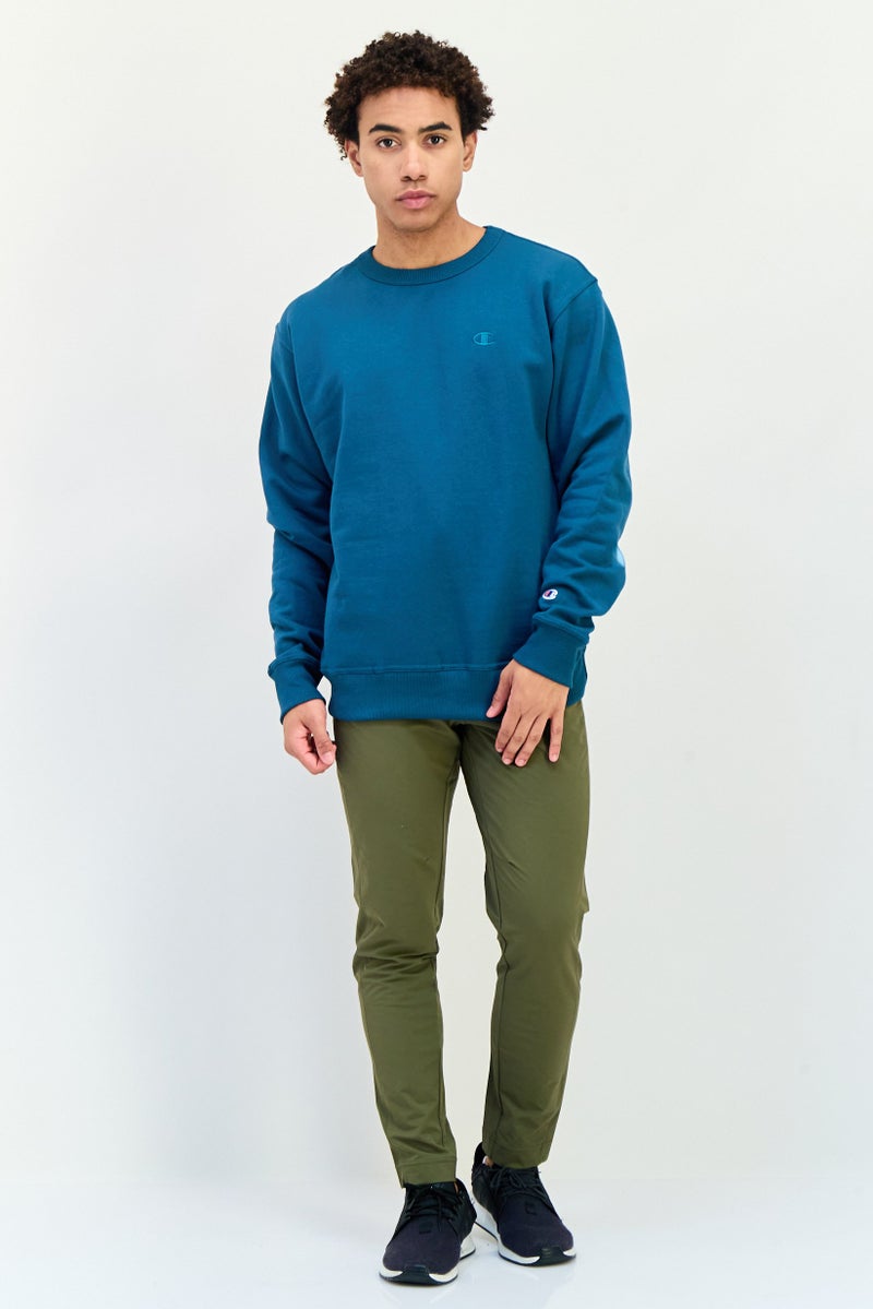 Champion Men Sportswear Fit Long Sleeve Outdoor Sweatshirts, Teal Blue - Image 2