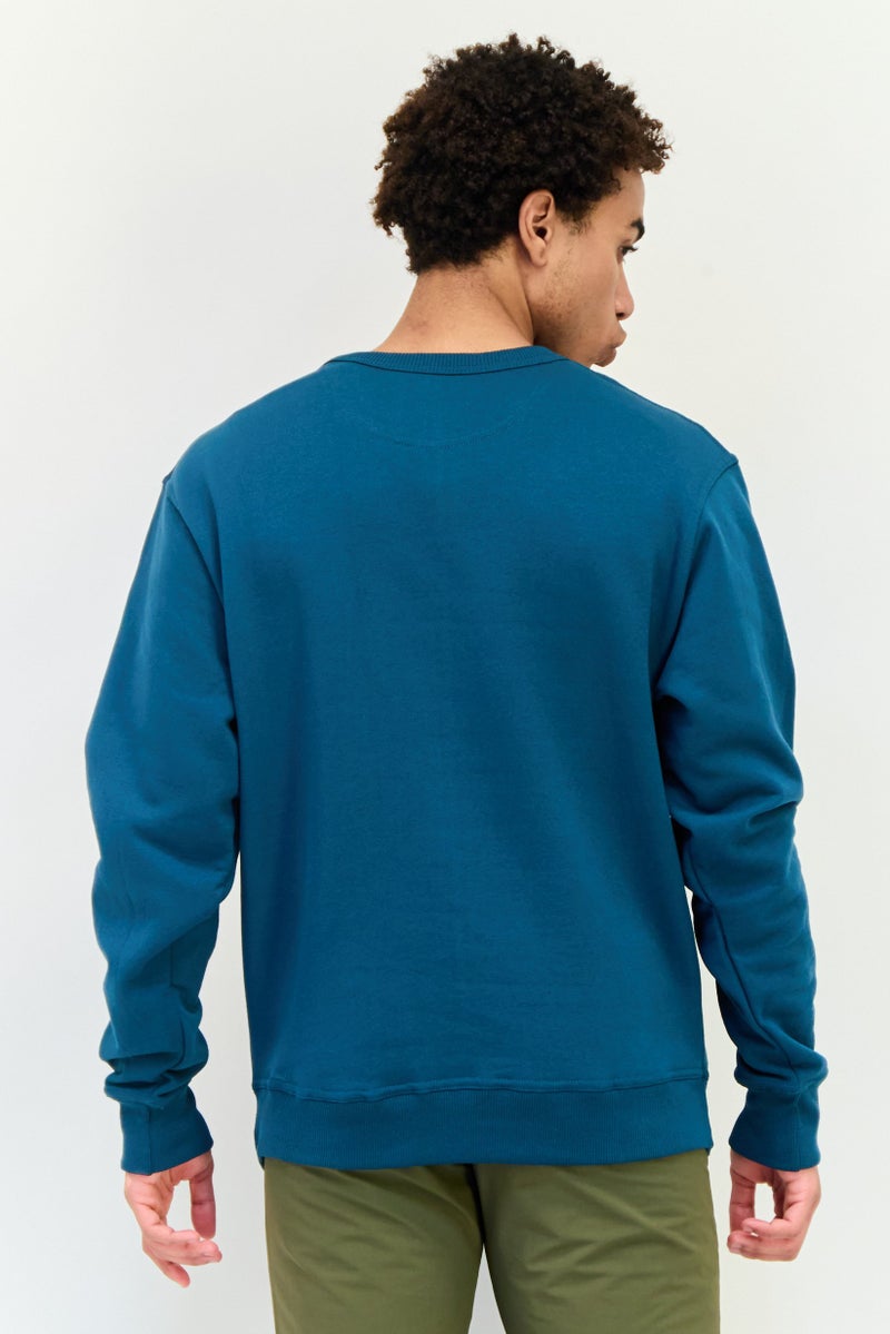 Champion Men Sportswear Fit Long Sleeve Outdoor Sweatshirts, Teal Blue - Image 3