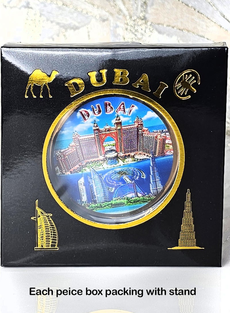 سوق الهدايا التذكارية طبق سيراميك مزخرف من سوق الهدايا التذكارية مطلي بالذهب 11 سم 02 - Image 2