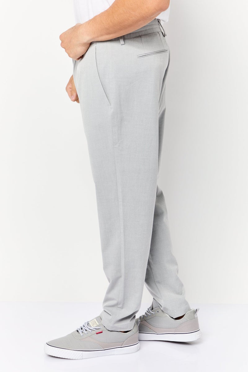 Celio سروال تشينو للرجال بملاءمة مرنة، رمادي - Image 3