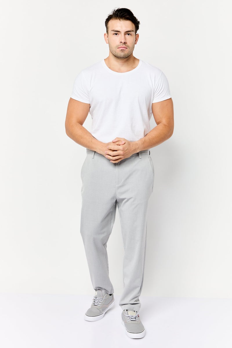 Celio سروال تشينو للرجال بملاءمة مرنة، رمادي - Image 2