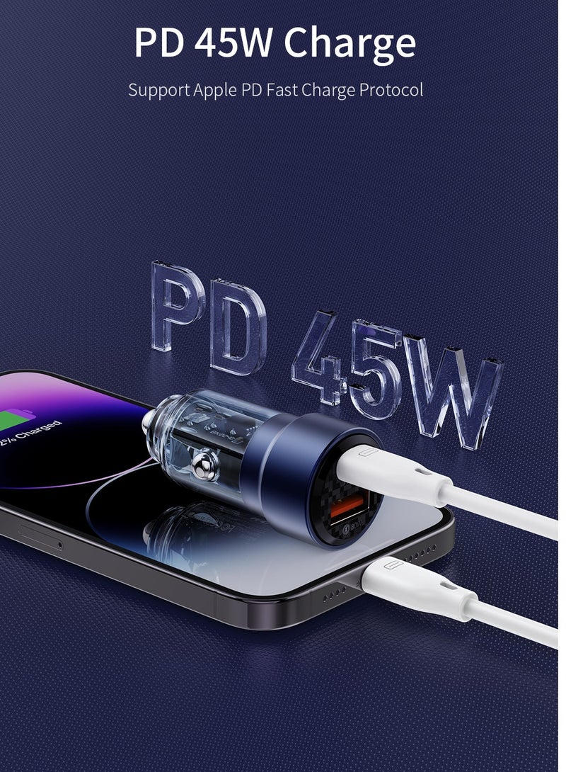 LANEX LaNix LQ16 Car Charger with Dual PD45W Ports, USB C QC/PD3.0 SCP, Fast Charging Car Phone Adapter - Image 4