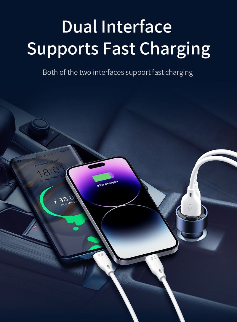 LANEX LaNix LQ16 Car Charger with Dual PD45W Ports, USB C QC/PD3.0 SCP, Fast Charging Car Phone Adapter - Image 3