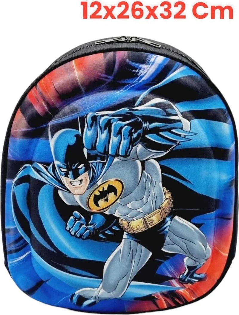 تيزجيلسين Boys Batman Embossed Printed Kindergarten Backpack and School Bag