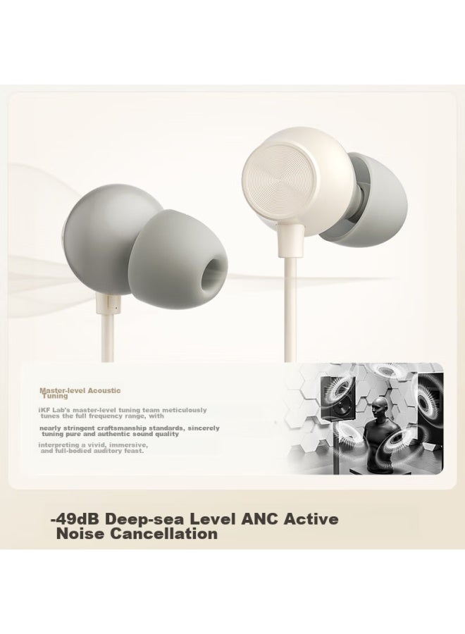 Ikf Alive Neckband Bluetooth Headphones, Active Noise Cancellation, Magnetic In-ear Sports Earphones, Waterproof, Long Battery Life, For Running And Gaming, Smog Blue - Image 3