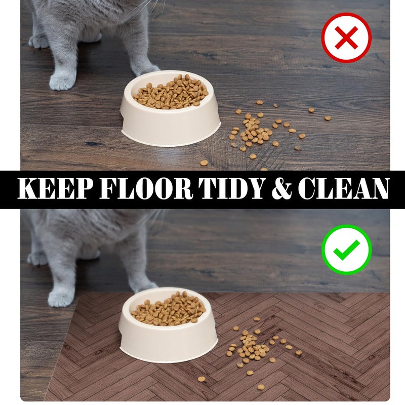 Ayiashiab Dog Food Mats for Floors Absorbent, Pet Cat Food Mat - Quick Dry Dog Bowl Mats for Food and Water - Image 5