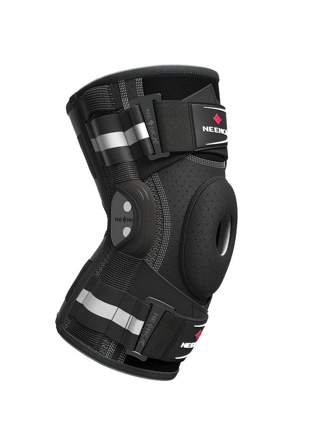 NEENCA Professional Knee Brace for Knee Pain, Hinged Knee Support with Patented X-Strap Fixing System, Strong Stability for Pain Relief, Arthritis, Meniscus Tear, ACL, PCL, MCL, Runner, Sport, Workout - Image 1