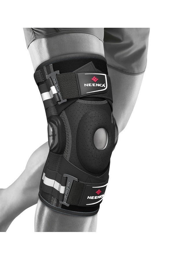 NEENCA Professional Knee Brace for Knee Pain, Hinged Knee Support with Patented X-Strap Fixing System, Strong Stability for Pain Relief, Arthritis, Meniscus Tear, ACL, PCL, MCL, Runner, Sport, Workout - Image 5
