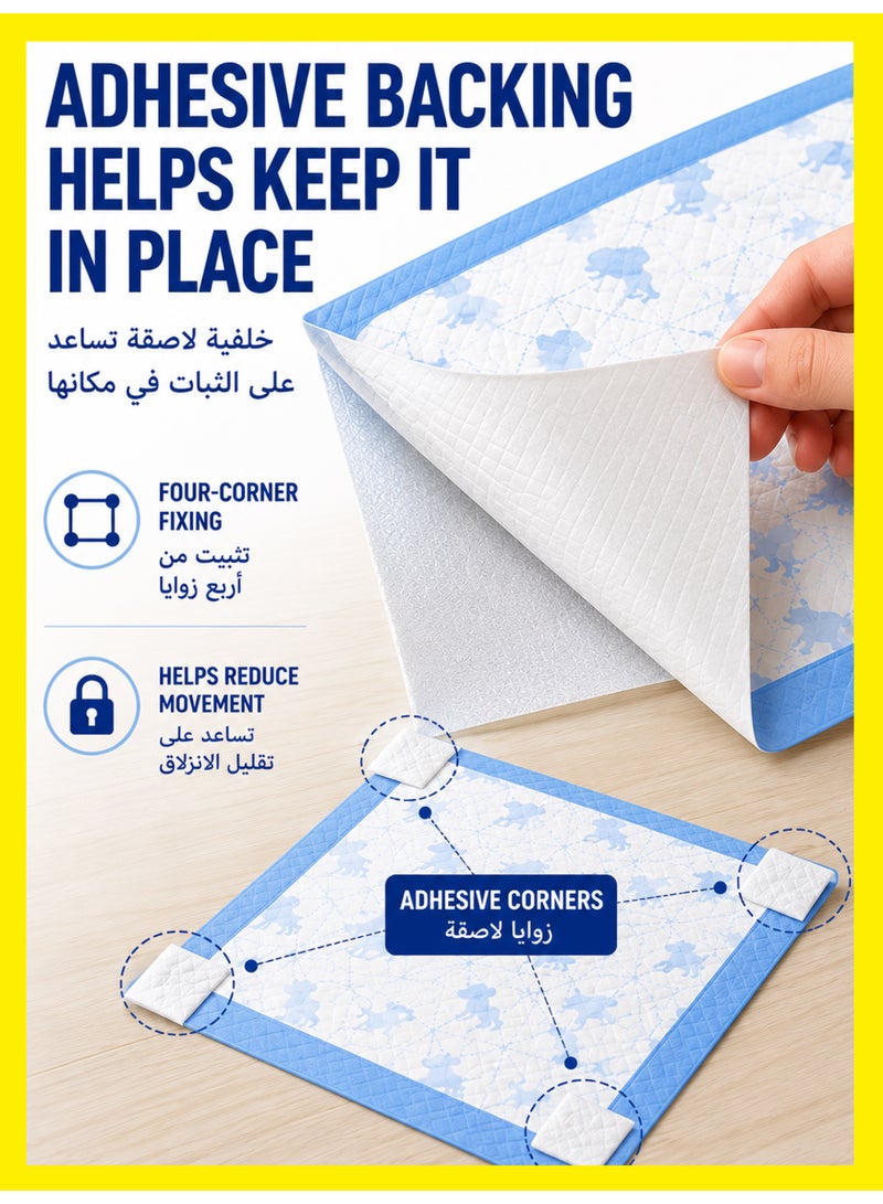 MS MIN Pet Training Control Pads – Absorbent Pet Pee Pads with Target Design for Puppy & Dog Hygiene Control, Leak-Proof Floor Protection - Image 4